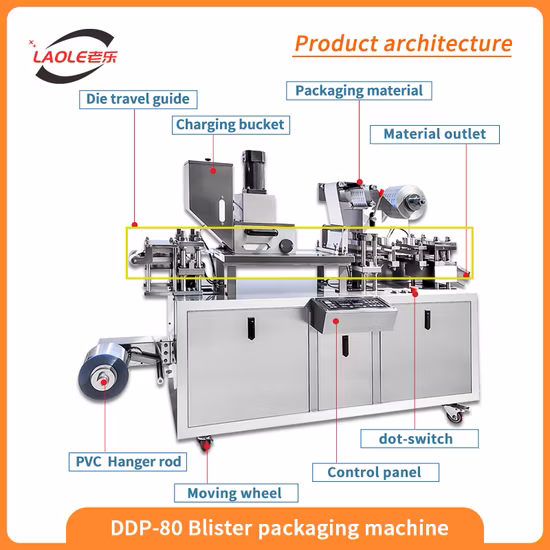 Dpp-260 Automatic Tablet Blister Packing Machine PVC Alu Medical Packaging