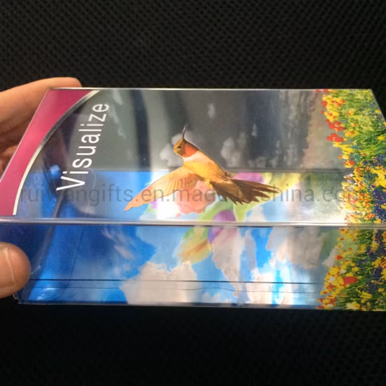 Geschenkverpackung, faltbar, durchsichtig, für Haustiere, PVC, PP, transparente Kunststoffbox mit Aufdruck