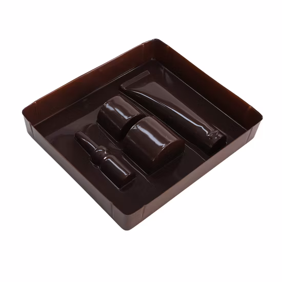 Blisterschale für Wein-Vakuumformung, schwarze PS-Weinflaschen-Blisterschale